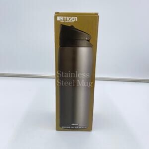 Tiger Corp Gun Metallic Stainless Steel Insulated Mug 480ml #MCB-H048 NEW